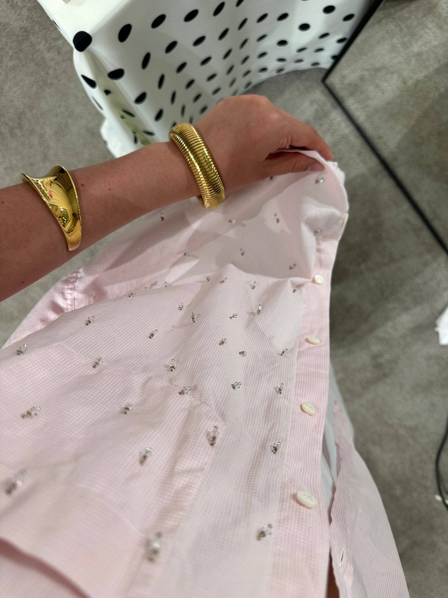 COTTON SHIRT “CRYSTAL ROSE”