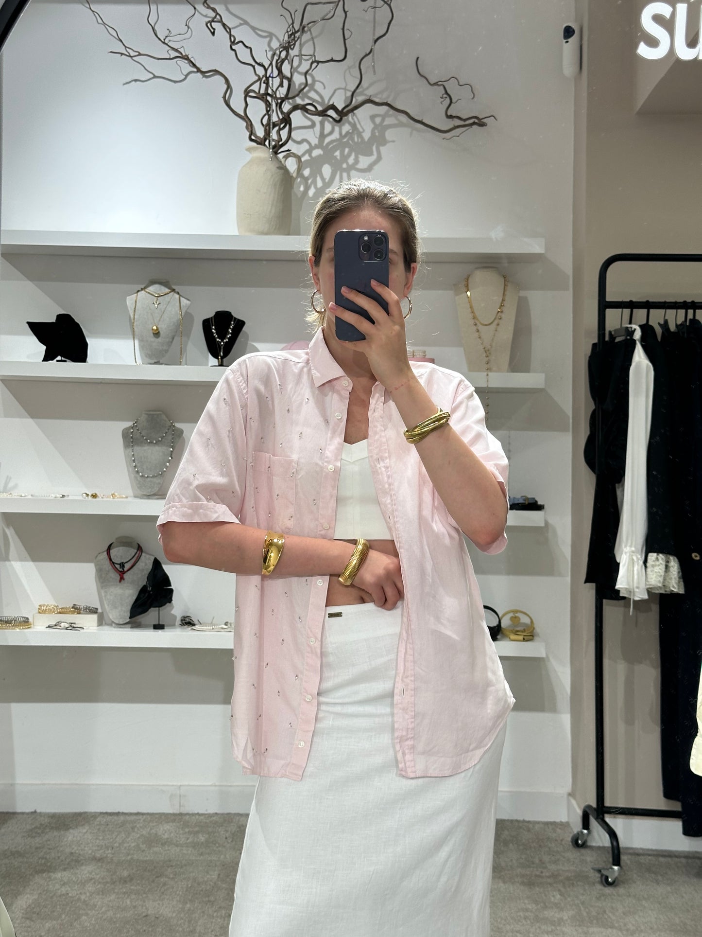 COTTON SHIRT “CRYSTAL ROSE”