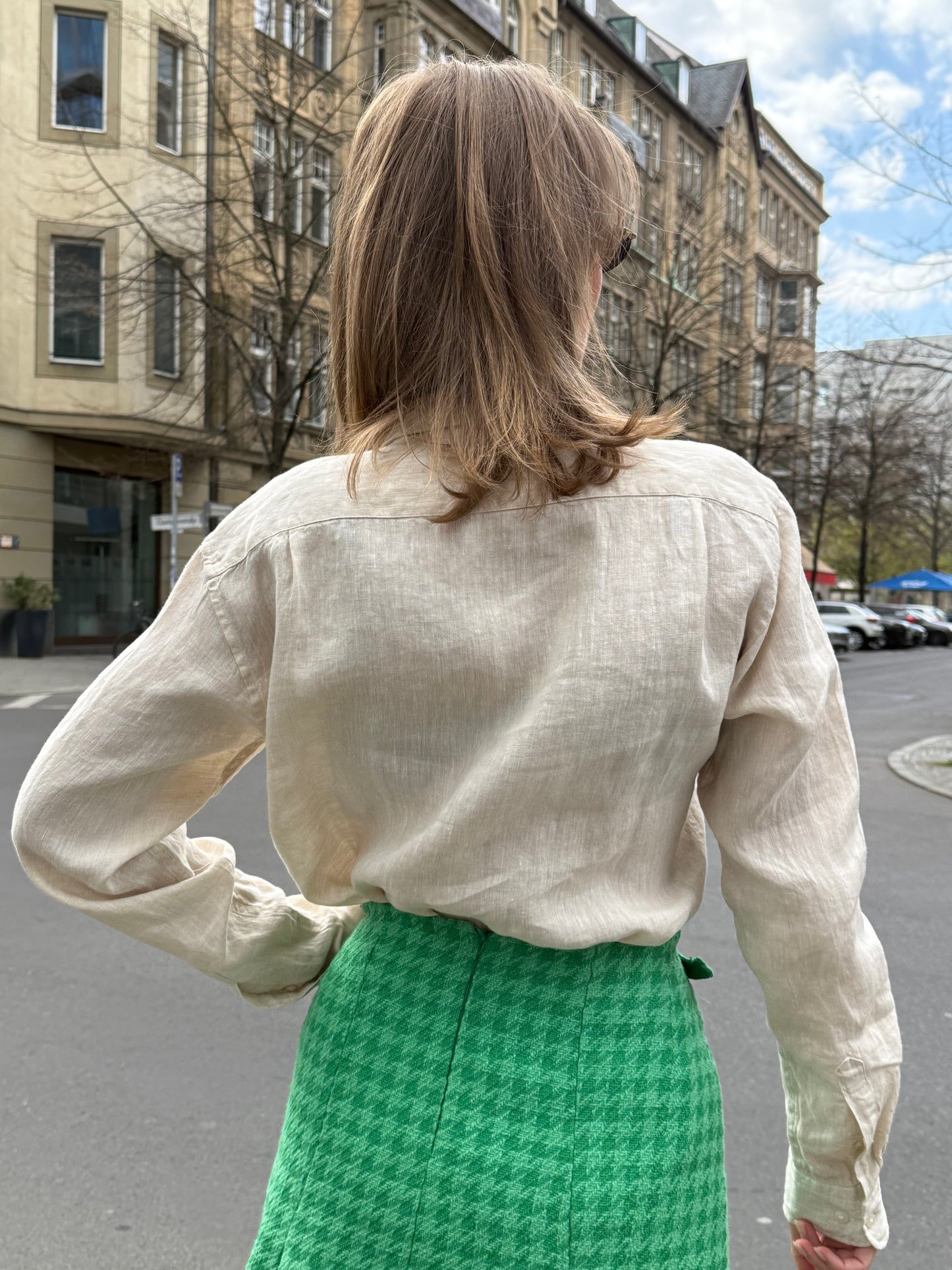 LINEN SHIRT “MATCHA LATTE”