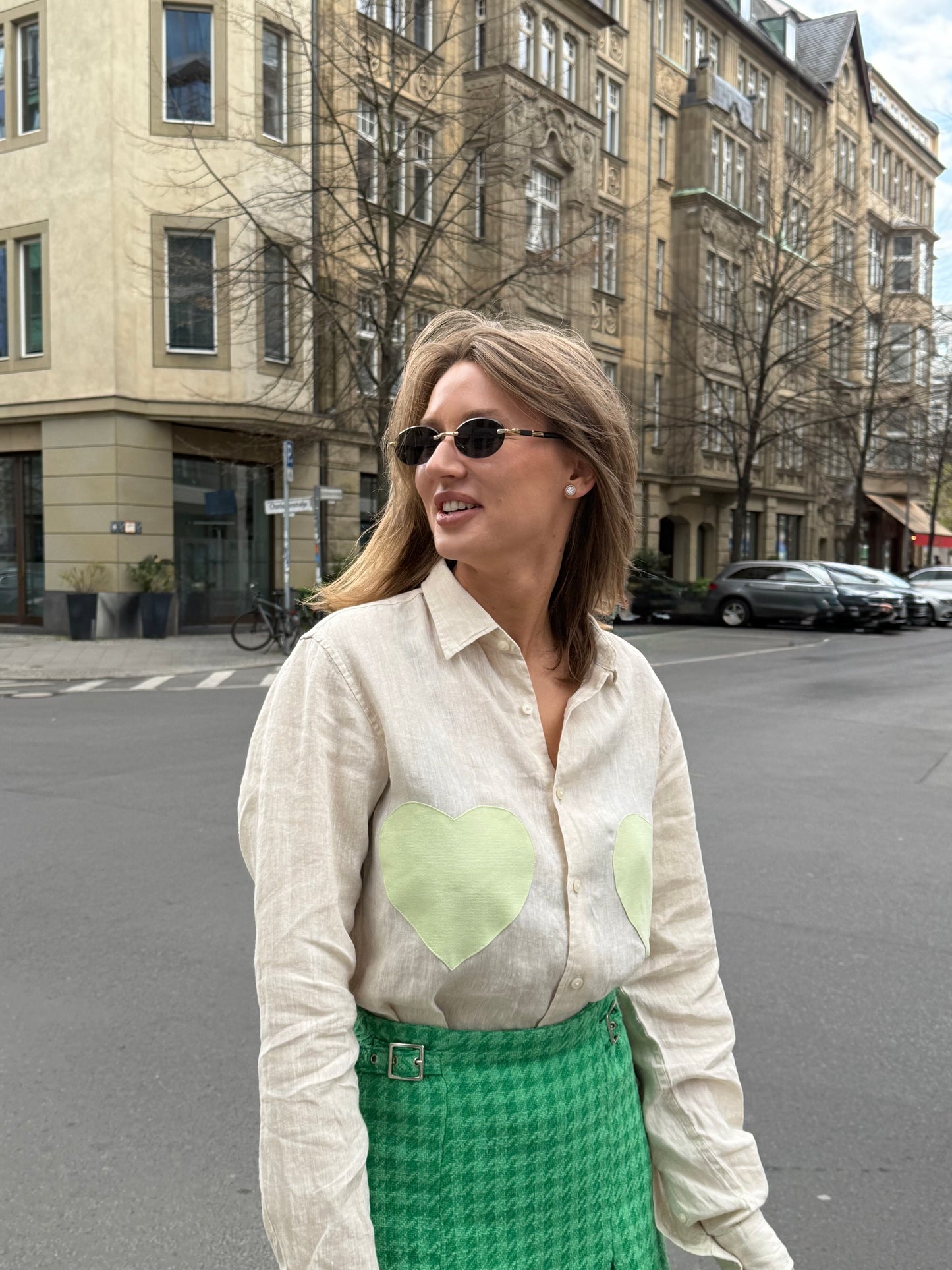 LINEN SHIRT “MATCHA LATTE”