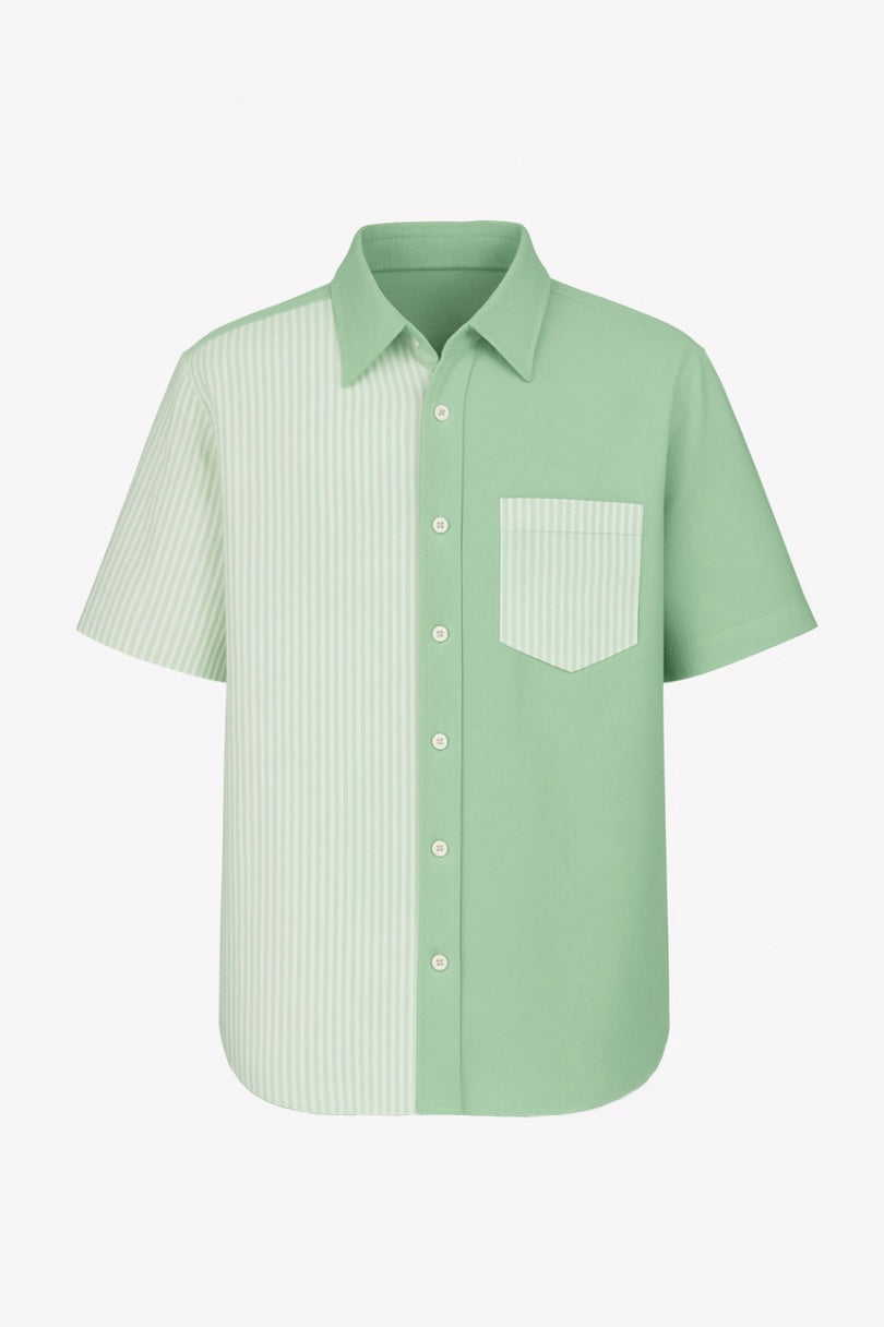 COTTON SHIRT “MATCHA BUTTER”