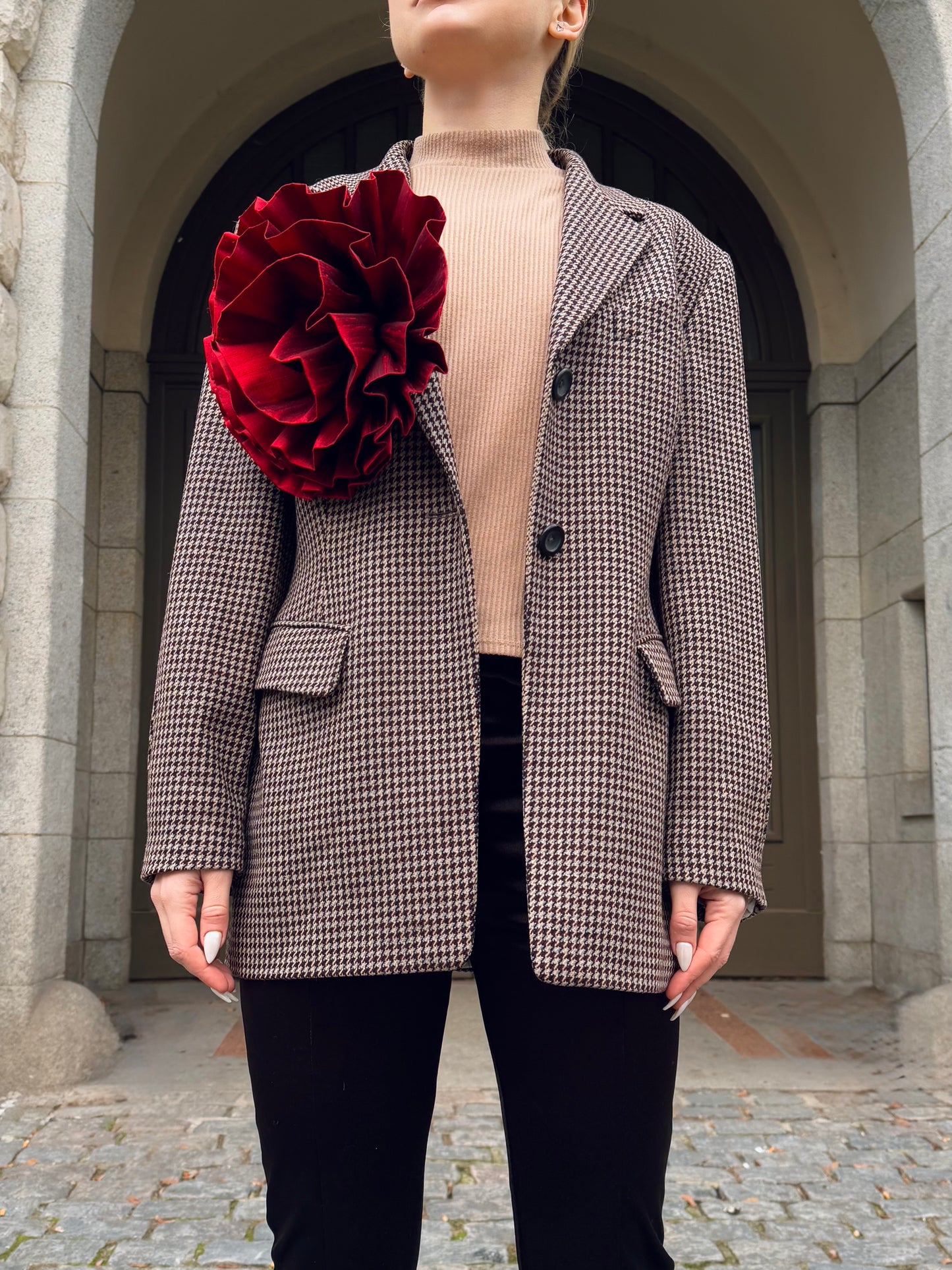 FITTED BLAZER “RED MOON”