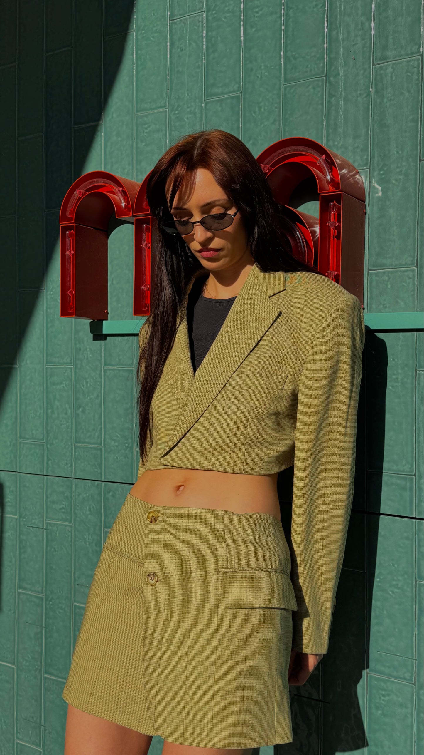 SUIT “COGNAC DIAMOND”