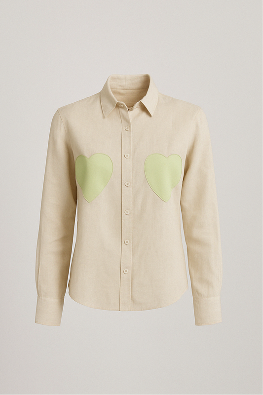 LINEN SHIRT “MATCHA LATTE”