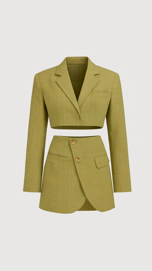 SUIT “COGNAC DIAMOND”