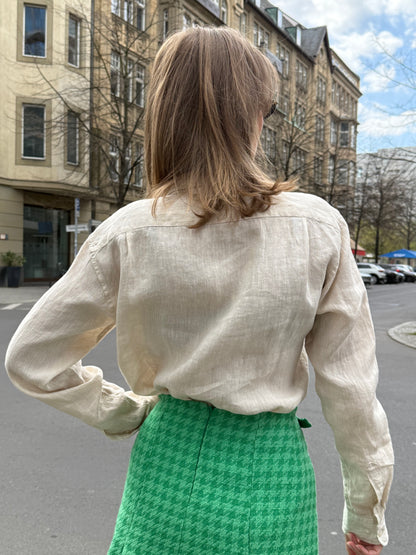 LINEN SHIRT “MATCHA LATTE”