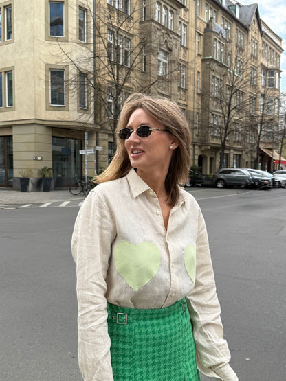 LINEN SHIRT “MATCHA LATTE”