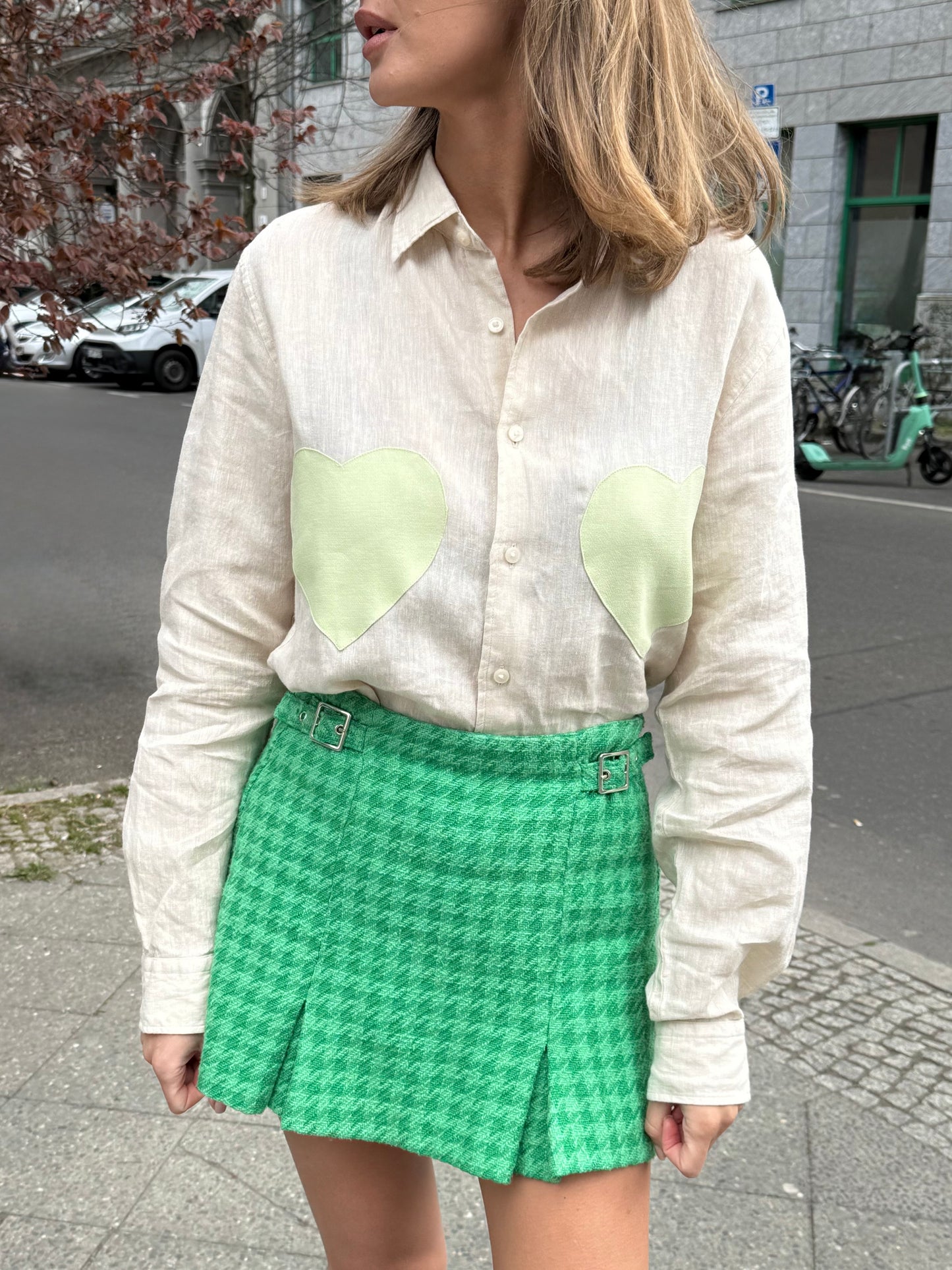 LINEN SHIRT “MATCHA LATTE”