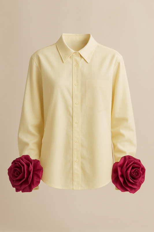 COTTON SHIRT “BUTTER CHAMPAGNE”