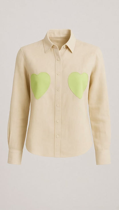 LINEN SHIRT “MATCHA LATTE”